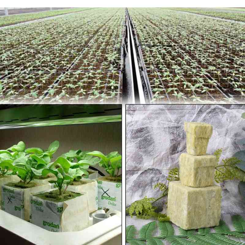 1Pcs Rock Wol Cubes Compromise Base Ventilative Hydroculture Grow Rockwool Cubes Grow Garden