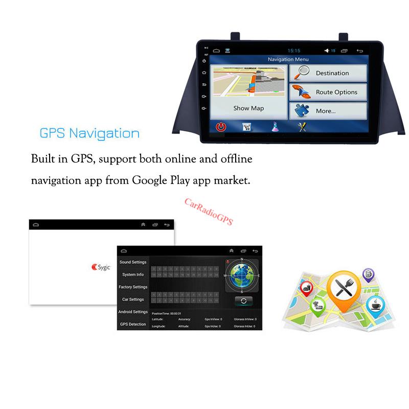 Android Car Dvd Player Gps Navigation for Zotye Domy x5 2015 9 Inch Multimedia System Head Unit Bluetooth 3G Wifi Digital TV Rearview Camera DVR OBD I