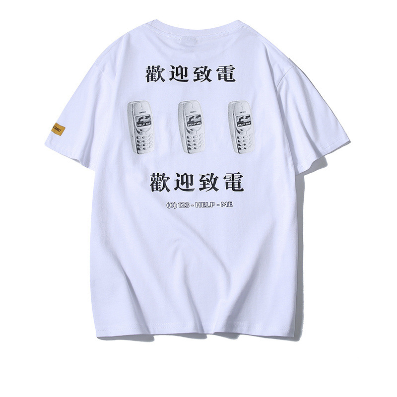 BOLUBAO Men T-shirts Fashion Male Cotton T Shirts Men's Chinese Alphabet Printing T Shirts Hip Hop Street Style 210518