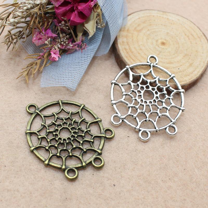 Charms 10pcs 28x34mm Metal Alloy Dream Catcher Connector For Diy Jewelry Pendant Making, Bronze;silver
Charms 10pcs 28x34mm Metal Alloy Dream Catcher Connector For Diy Jewelry Pendant Making, Bronze;silver