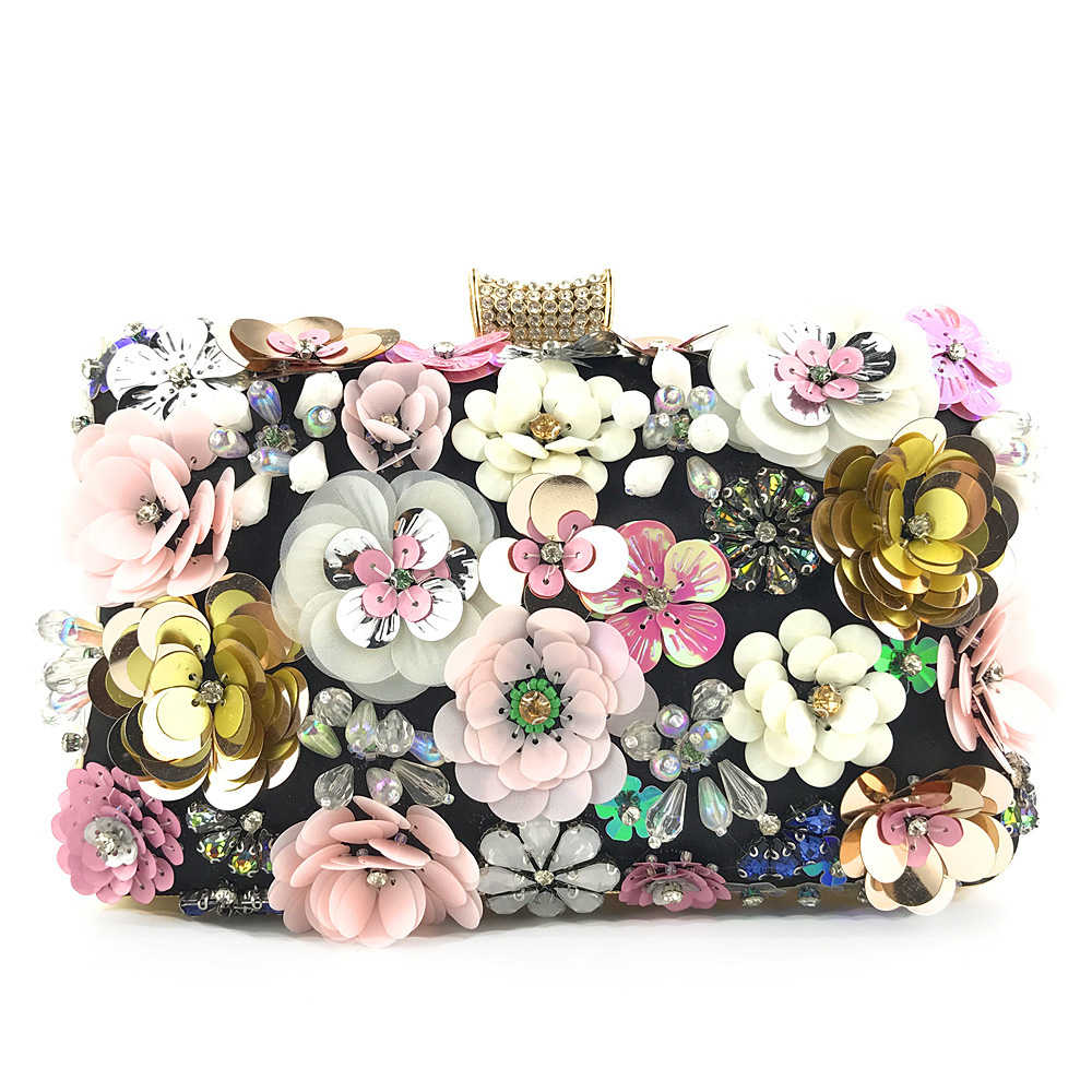 Dinner Straight Bag Women's Color Bead Piece Wer String Temperament Cheongsam