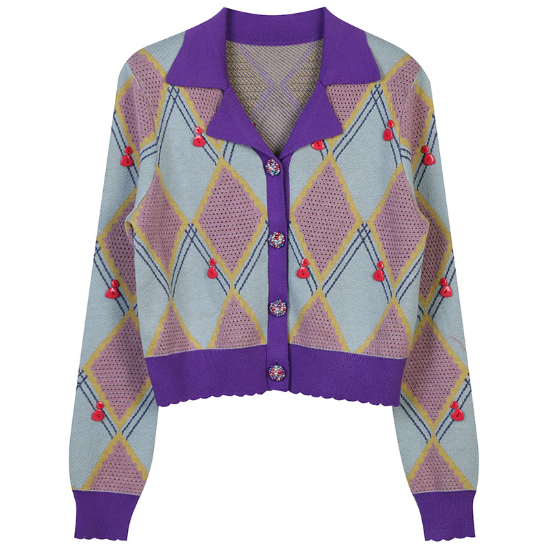 702 2021 Milan Runway Autumn Brand SAme Style Sweater Button Long Sleeve High Quality Lapel Neck Fashion Cardigan Clothes High Quality Womens MINGMO, Customize
702 2021 Milan Runway Autumn Brand SAme Style Sweater Button Long Sleeve High Quality Lapel Neck Fashion Cardigan Clothes High Quality Womens MINGMO, Customize