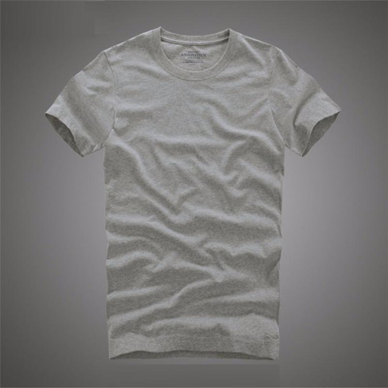 Men t shirt af 100% cotton solid O-Neck short sleeve tshirt high quality 210329