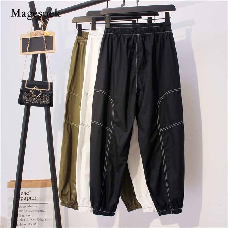 Solid Elastic Waist Beam Feet Baggy Pants for Women Cotton Long Casual High Cargo Loose 10654 210518, Army green
Solid Elastic Waist Beam Feet Baggy Pants for Women Cotton Long Casual High Cargo Loose 10654 210518, Army green