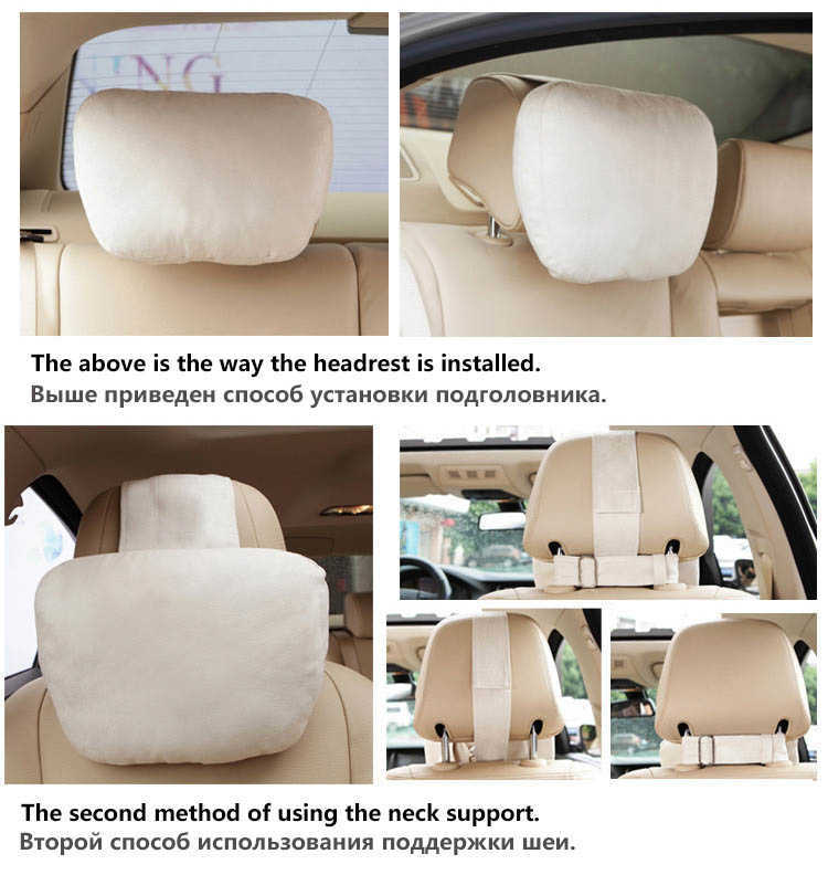 Top Quality Car Headrest Neck Support Seat / Maybach Design S Class Soft Universal Adjustable Car Pillow Neck Rest Cushion