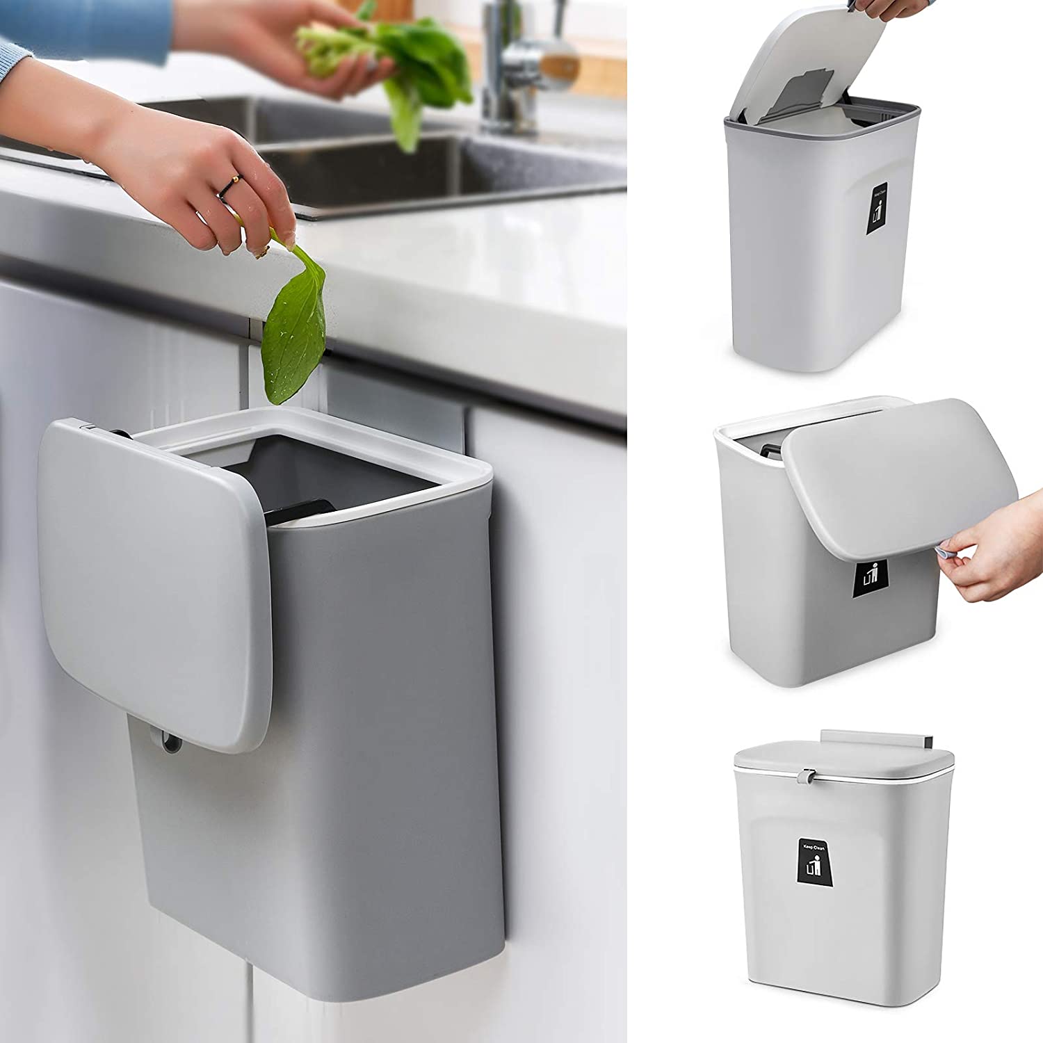 Kitchen Cabinet Door Hanging Trash Garbage Bin Container Waste Bins Kitchen Bathroom Hanging Hoders Trash Bin Ceaning Toos
Kitchen Cabinet Door Hanging Trash Garbage Bin Container Waste Bins Kitchen Bathroom Hanging Hoders Trash Bin Ceaning Toos