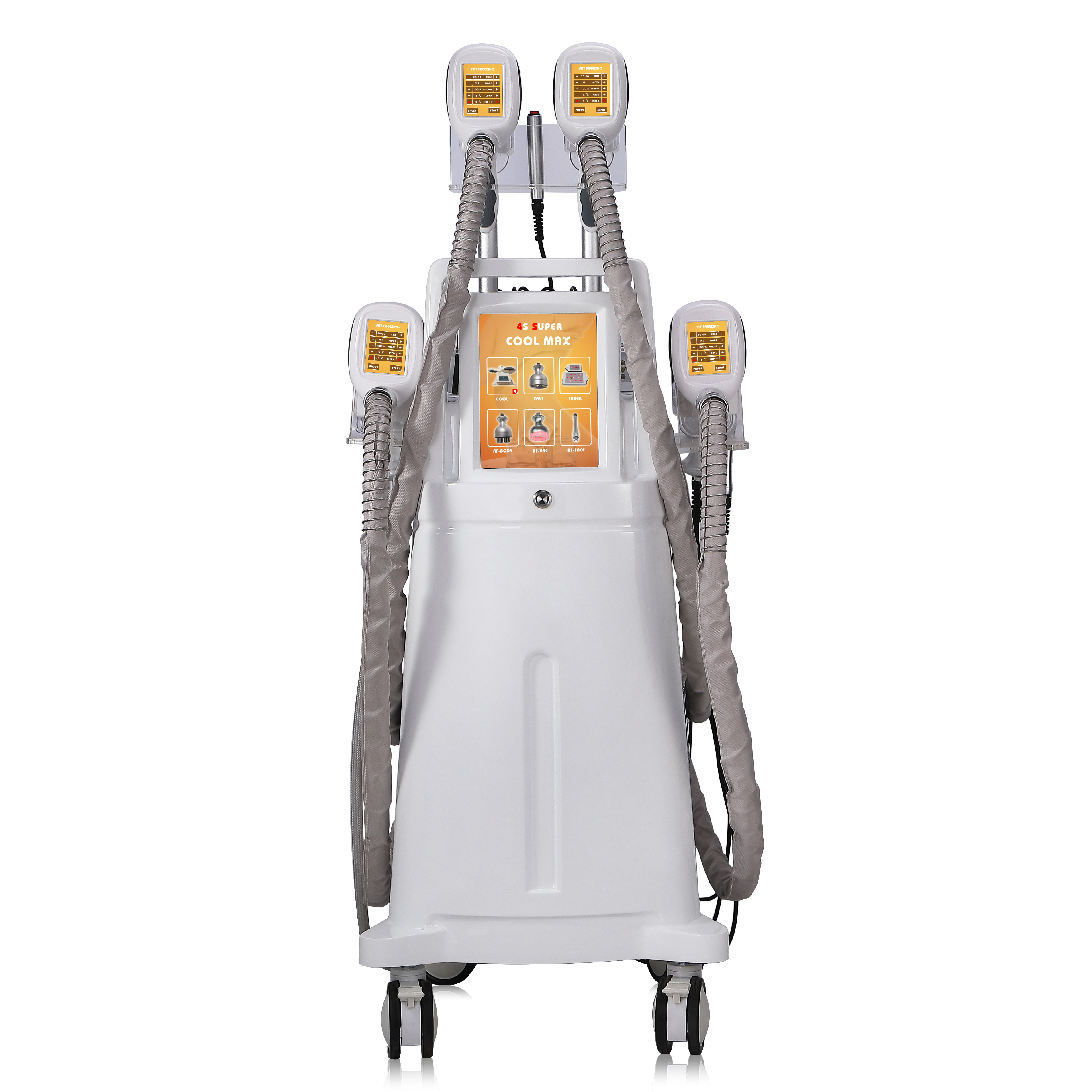 4 Cryo Handle Cryolipolysi Fat Freezing Cryogenic Body Slimming Cryolipolysie Machine
4 Cryo Handle Cryolipolysi Fat Freezing Cryogenic Body Slimming Cryolipolysie Machine