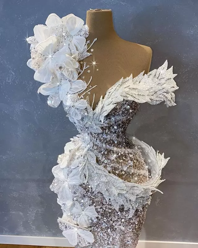 Luxury 2021 Mermaid Wedding Dress Crystal Long Sequined Beaded Bridal Gowns Flower Appliqued Robe de mariee274Q, Coral
Luxury 2021 Mermaid Wedding Dress Crystal Long Sequined Beaded Bridal Gowns Flower Appliqued Robe de mariee274Q, Coral