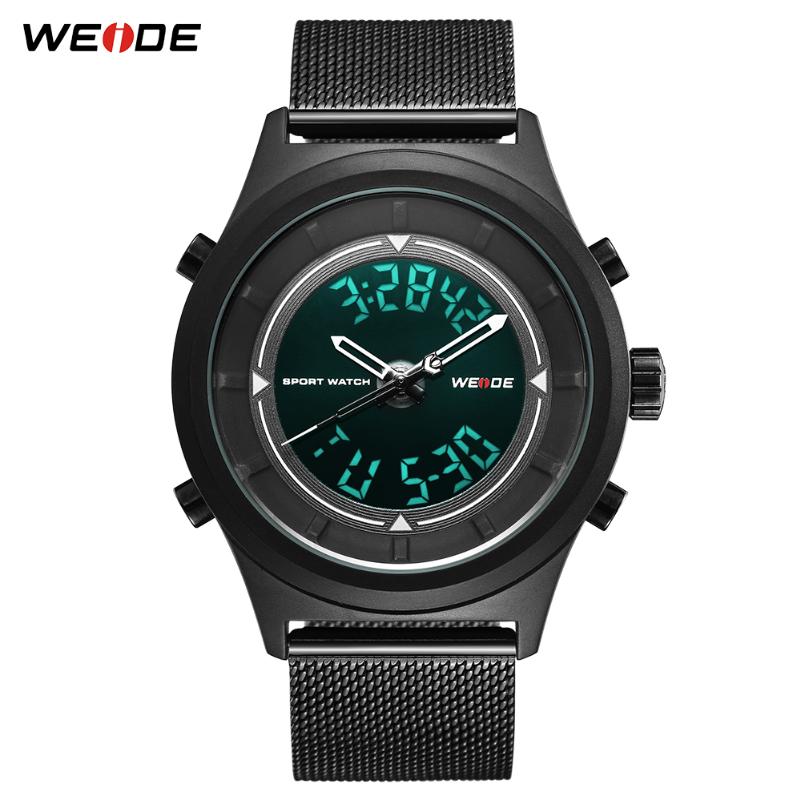 Wristwatches Luxury Weide Digital Quartz Men Wristwatch Black Fashion Military Man Watch Waterproof Stainless Steel Strap Watches Clock, Slivery;brown
Wristwatches Luxury Weide Digital Quartz Men Wristwatch Black Fashion Military Man Watch Waterproof Stainless Steel Strap Watches Clock, Slivery;brown