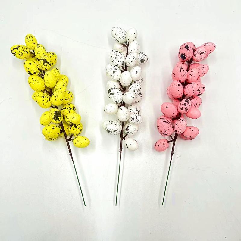 Party Decoration Easter Egg Bunch Cutting Flower Fake Plant Home Vase Decor Foam Colorful Creative Branches Green Leaves Wedding Festival
Party Decoration Easter Egg Bunch Cutting Flower Fake Plant Home Vase Decor Foam Colorful Creative Branches Green Leaves Wedding Festival