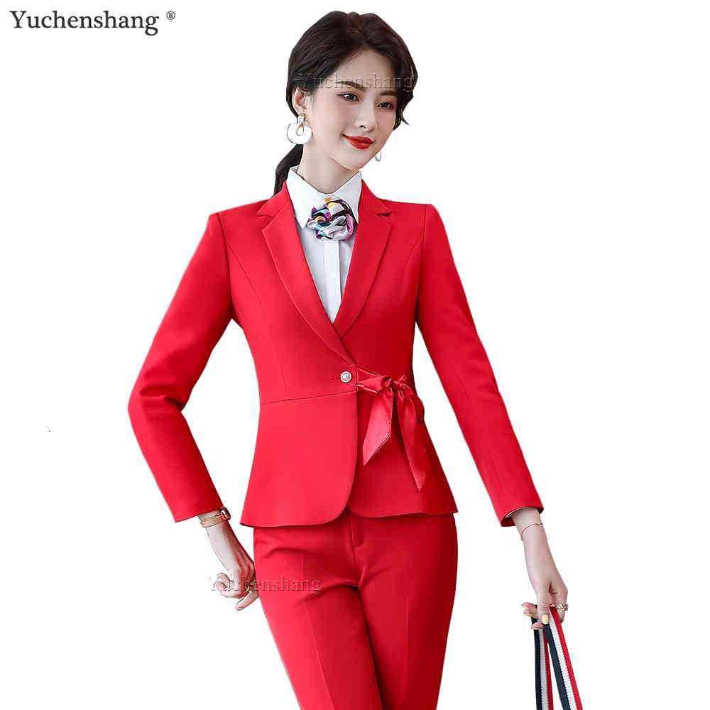 Women's Suits & Blazers Elegant Women Pant Suit With Bow For Airplane Work 2 Piece Set Spring Autumn Fall Red Black Ankle Length Trouser And, Black pant suit
Women's Suits & Blazers Elegant Women Pant Suit With Bow For Airplane Work 2 Piece Set Spring Autumn Fall Red Black Ankle Length Trouser And, Black pant suit