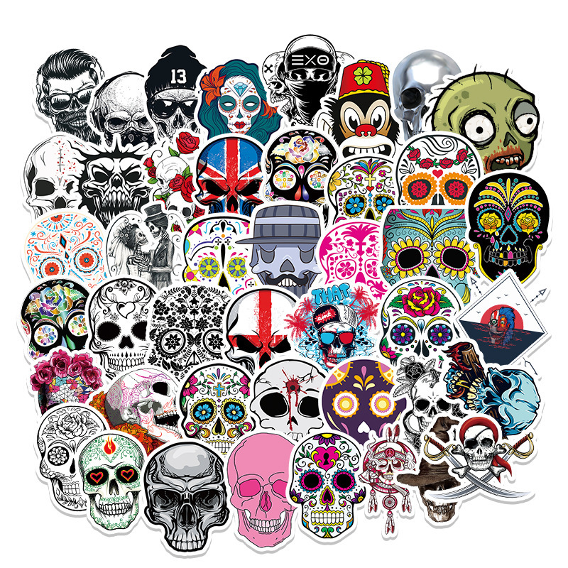 50 phantom scary skull stickers Halloween Skin Protectors graffiti decoration suitcase refrigerator scooter sticker Computer Accessories
50 phantom scary skull stickers Halloween Skin Protectors graffiti decoration suitcase refrigerator scooter sticker Computer Accessories