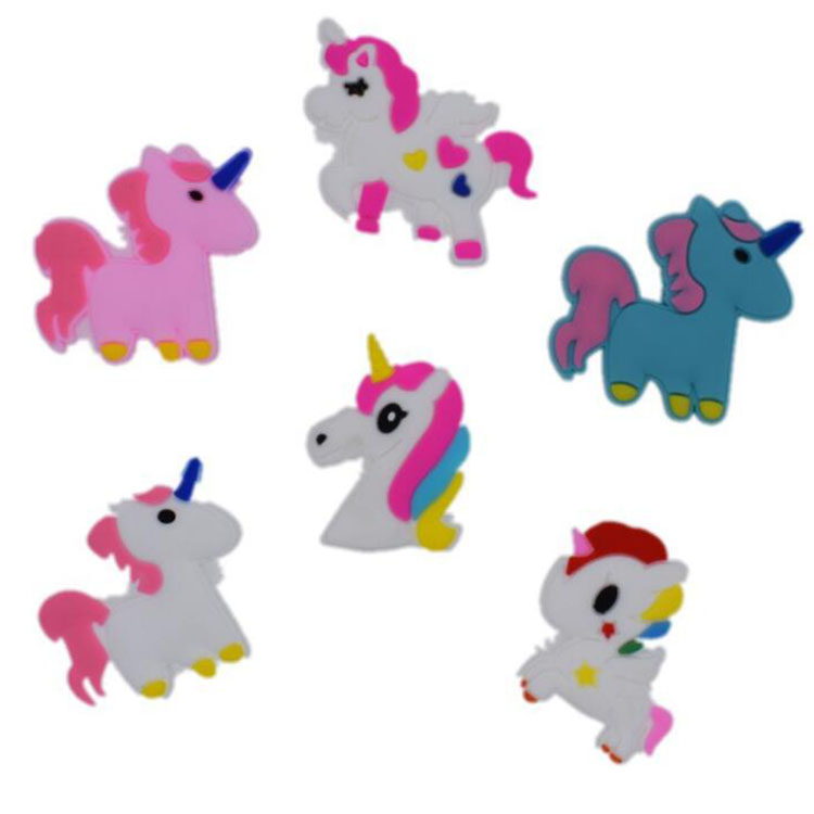 custom hot cartoon unicorn pvc croc shoe charms fashion accessories soft rubber jibz for shoes promotional gift, White;pink
custom hot cartoon unicorn pvc croc shoe charms fashion accessories soft rubber jibz for shoes promotional gift, White;pink