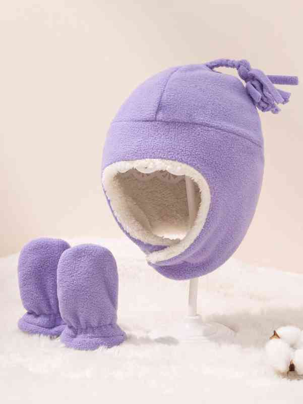 Baby Fleece Lined Hat & Gloves SHE