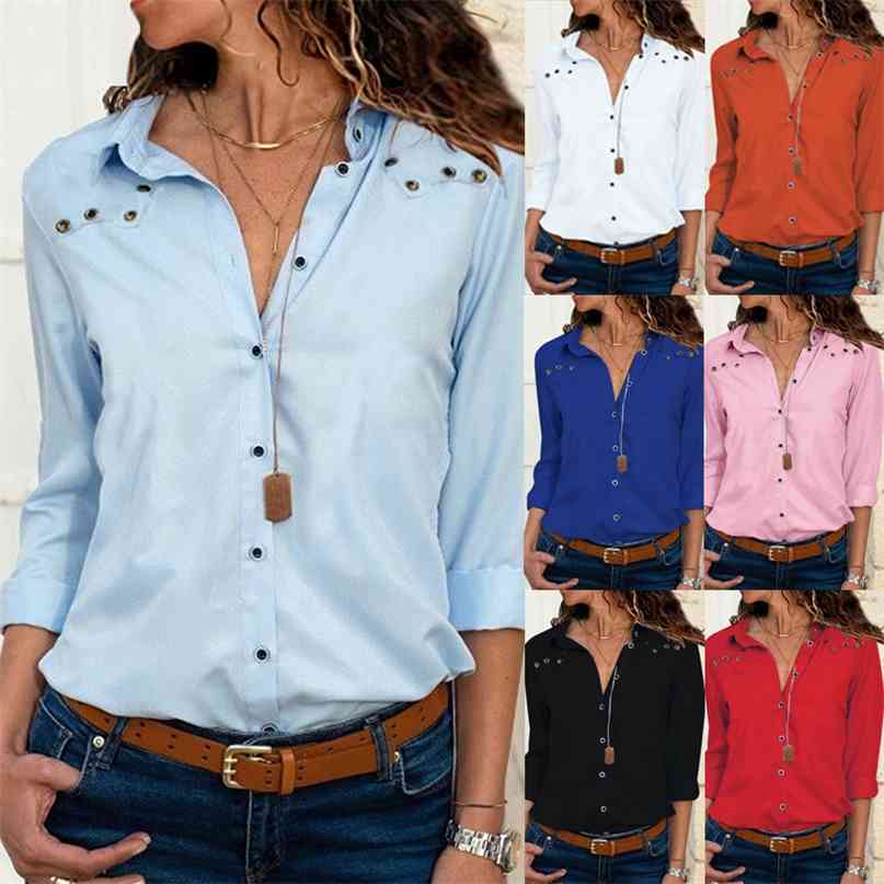 Women Tops Blouses Spring Elegant Long Sleeve Shirt Turn Down Collar Chiffon Office Shirts Blusas Camisa 210607, Pink
Women Tops Blouses Spring Elegant Long Sleeve Shirt Turn Down Collar Chiffon Office Shirts Blusas Camisa 210607, Pink