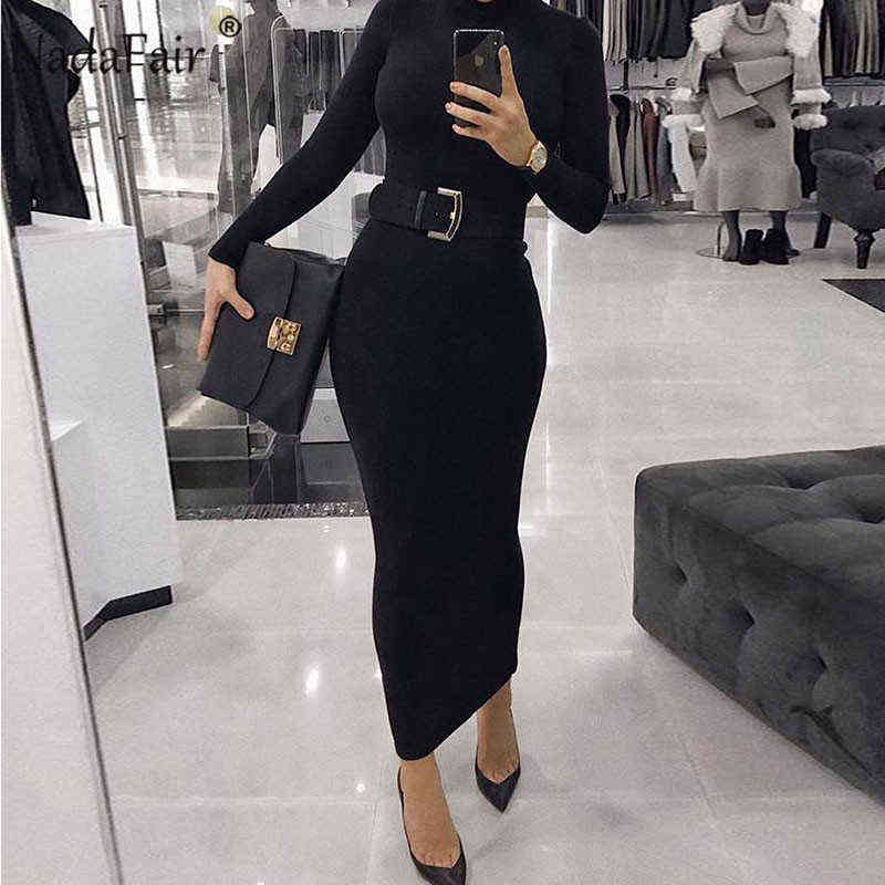 Nadafair Sexy Women Dress Long Sleeve Turtleneck Autumn Winter Solid Casual Basic Black White Bodycon Slim Maxi Dress For Women G1223
Nadafair Sexy Women Dress Long Sleeve Turtleneck Autumn Winter Solid Casual Basic Black White Bodycon Slim Maxi Dress For Women G1223