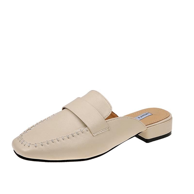 Slippers Fashion Rivet Ladies Mules Women Shoes Woman Low Heels Female Cover Square Toe Elegant Casual, Beige
Slippers Fashion Rivet Ladies Mules Women Shoes Woman Low Heels Female Cover Square Toe Elegant Casual, Beige
