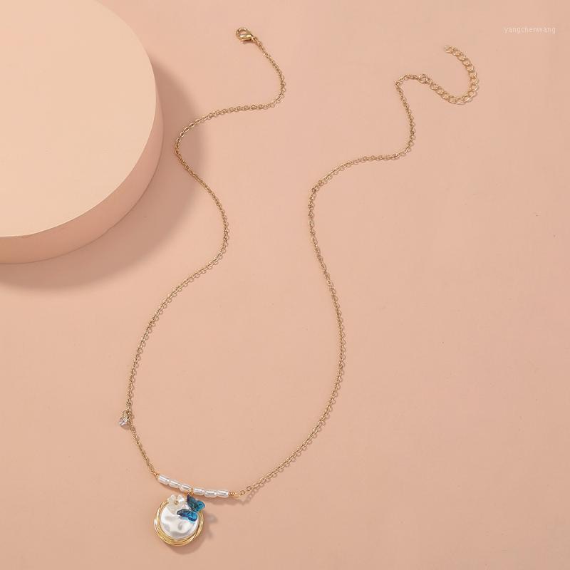 Chains Natural Stone Baroque Pearl Chain Women Gold-Color Romantic Butterfly Party Wedding Wrap Luxury Nest Girl Necklace
Chains Natural Stone Baroque Pearl Chain Women Gold-Color Romantic Butterfly Party Wedding Wrap Luxury Nest Girl Necklace