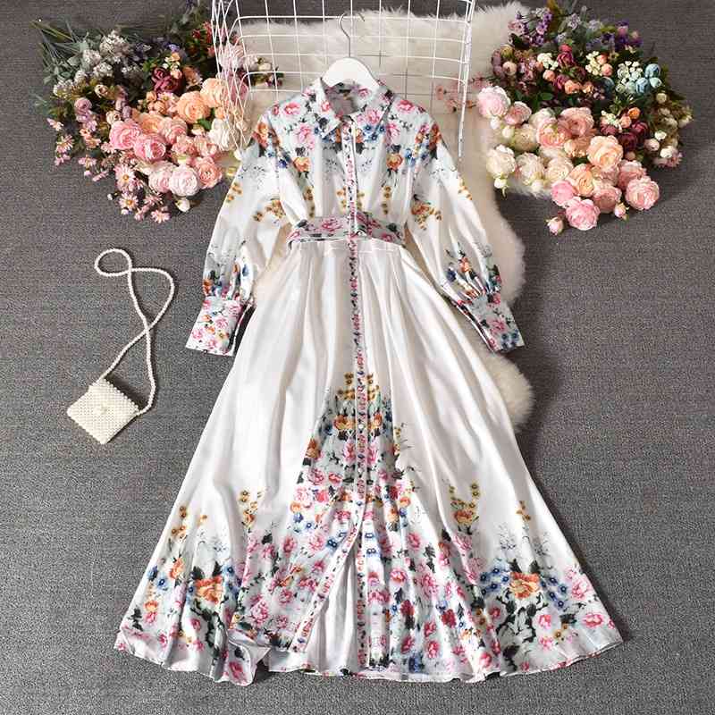 fashion show dress women's 2020 new heavy industry printing breasted belt waist slim over the knee long skirt, Black;gray
fashion show dress women's 2020 new heavy industry printing breasted belt waist slim over the knee long skirt, Black;gray