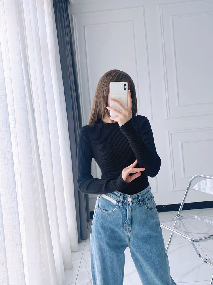 The new pocket long sleeved sweater is elegant generous. It designed for comfortable autumn and winter. xqnm724 5009, White;black
The new pocket long sleeved sweater is elegant generous. It designed for comfortable autumn and winter. xqnm724 5009, White;black