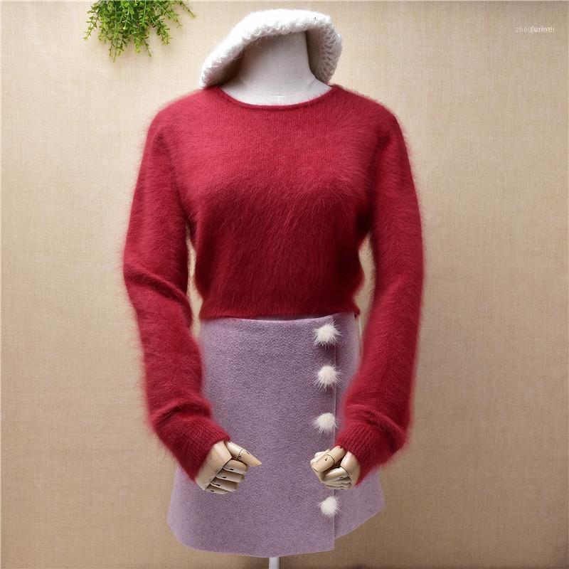 Women's Sweaters A201 Ladies Women Fashion Short Style Crop Top Mink Cashmere Knitted O-neck Long Sleeves Slim Pullover Angora Fur Jumper Sw, Body40cm chest98cm
Women's Sweaters A201 Ladies Women Fashion Short Style Crop Top Mink Cashmere Knitted O-neck Long Sleeves Slim Pullover Angora Fur Jumper Sw, Body40cm chest98cm