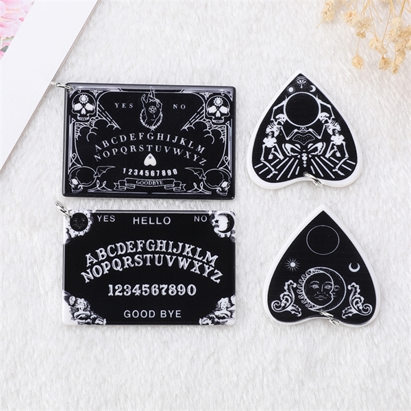 30PC Divination Magic Ouija Planchette Charms Gothic Jewlery Findings For Keychain Necklace Diy Making Y1217, Bronze;silver
30PC Divination Magic Ouija Planchette Charms Gothic Jewlery Findings For Keychain Necklace Diy Making Y1217, Bronze;silver