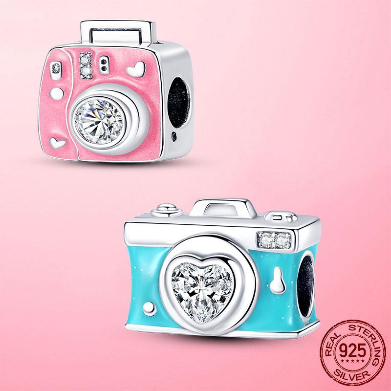 Other Travel Charm 925 Sterling Silver Heart Beads CZ Pink & Blue Camera Love Fit Original Bracelet DIY Jewelry
Other Travel Charm 925 Sterling Silver Heart Beads CZ Pink & Blue Camera Love Fit Original Bracelet DIY Jewelry