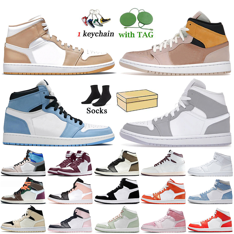 Jordan 1 Retro Basketball Shoes Women Men Jumpman 1s Tan Gum Mid Particle Beige University Blue Wolf Grey Atmosphere OG Hand Crafted Air Jor
Jordan 1 Retro Basketball Shoes Women Men Jumpman 1s Tan Gum Mid Particle Beige University Blue Wolf Grey Atmosphere OG Hand Crafted Air Jor