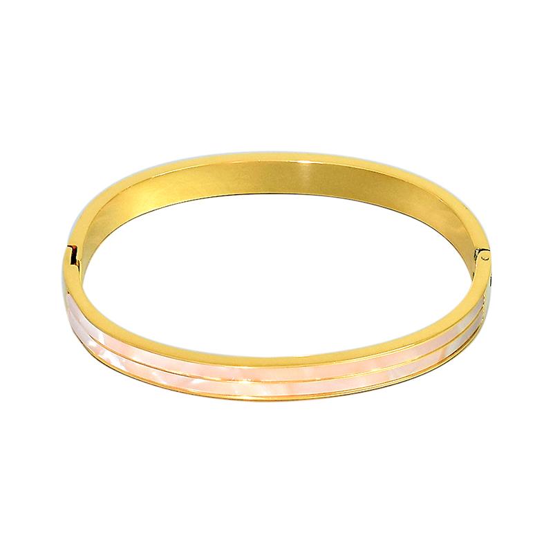 Bangle Stainless Steel Bracelet For Women White Shell Rose Gold Dubai Fashion Designer Jewelry Hard Bracelets Couples Friend
Bangle Stainless Steel Bracelet For Women White Shell Rose Gold Dubai Fashion Designer Jewelry Hard Bracelets Couples Friend