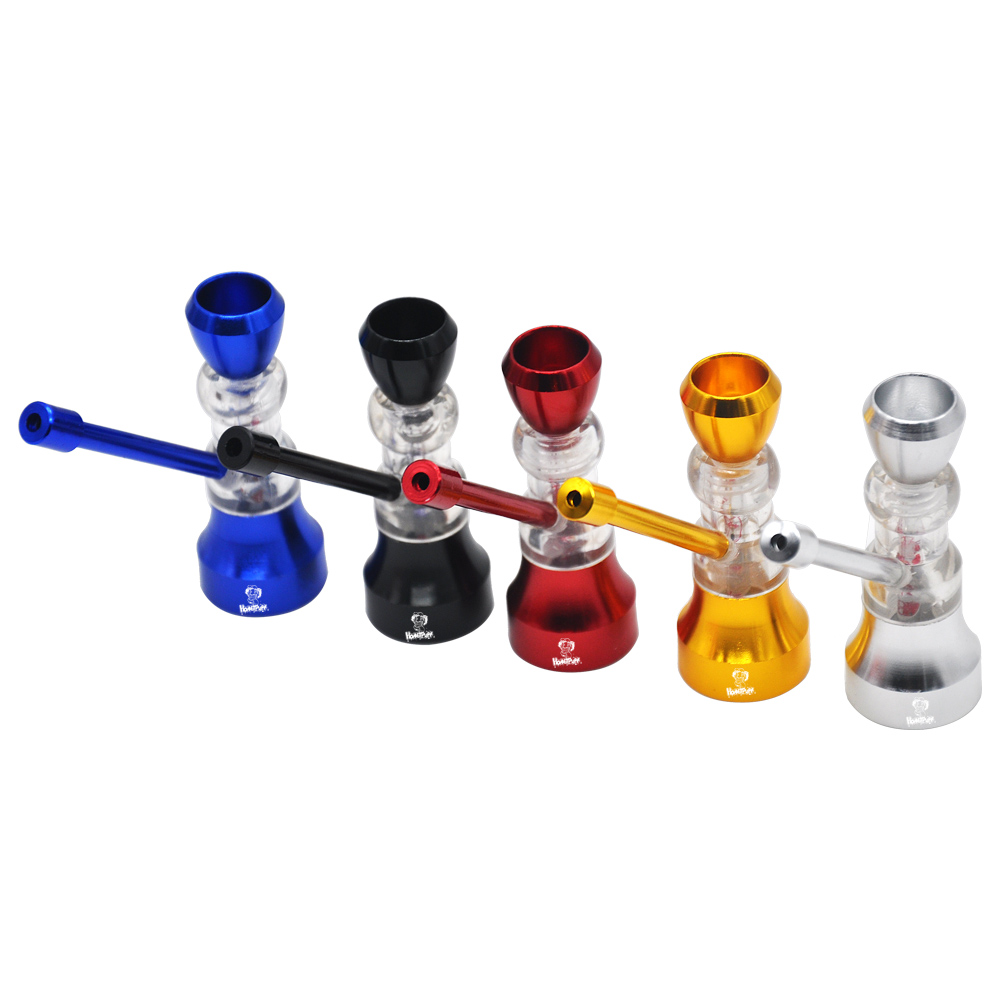 

HoneyPuff High Quality Mini Hookah for Smoking Cigarette Metal Smoking Water Pipe With 3 Color Pipe Screen Glass Pipe Small Shisha Hookah