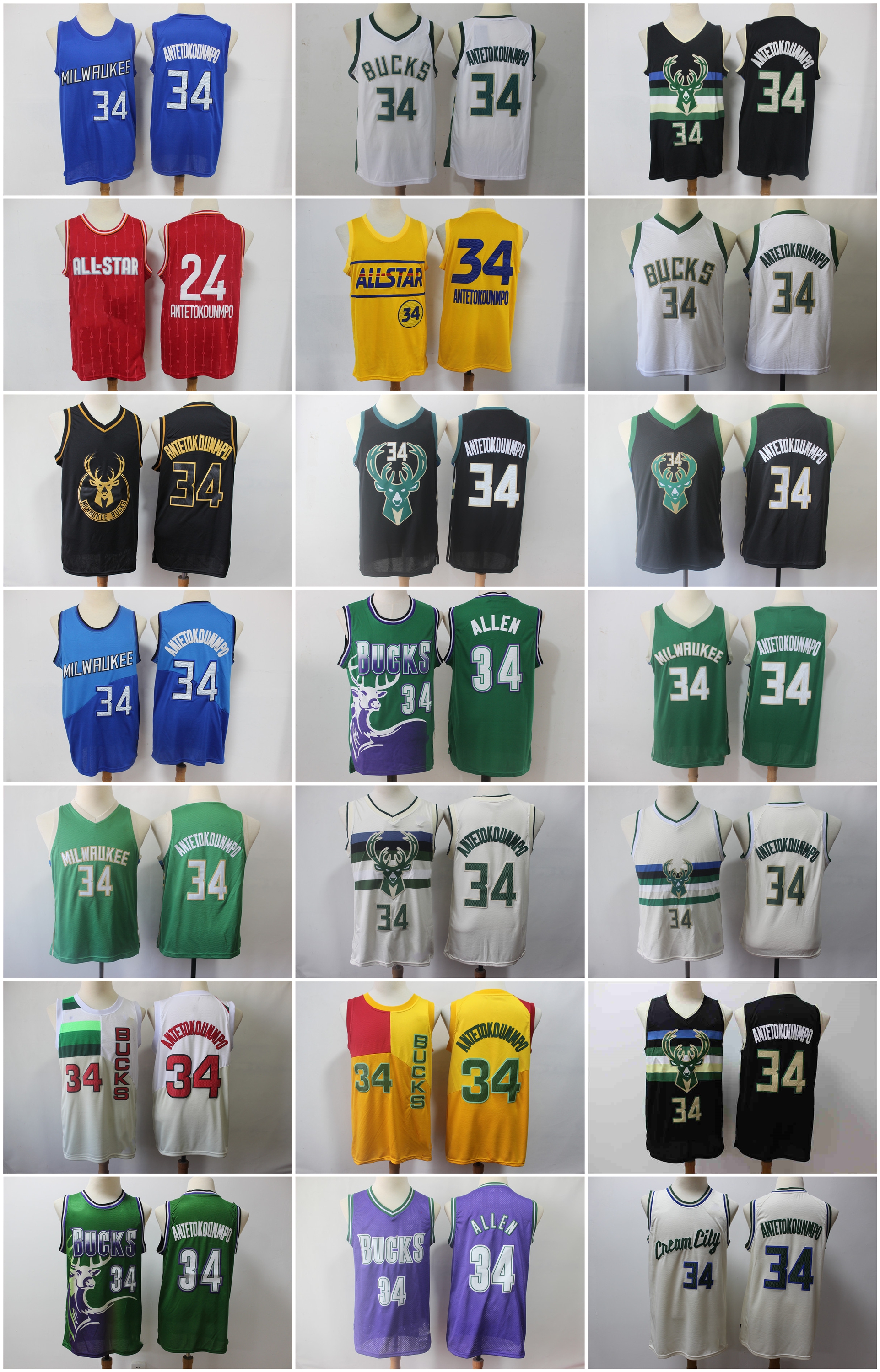 Basketball Jersey All-Star Red Retro City Version Giannis 34 Antetokounmpo White Green Black Gold Yellow Stitched Size S-XXXL Buck, As photo
Basketball Jersey All-Star Red Retro City Version Giannis 34 Antetokounmpo White Green Black Gold Yellow Stitched Size S-XXXL Buck, As photo