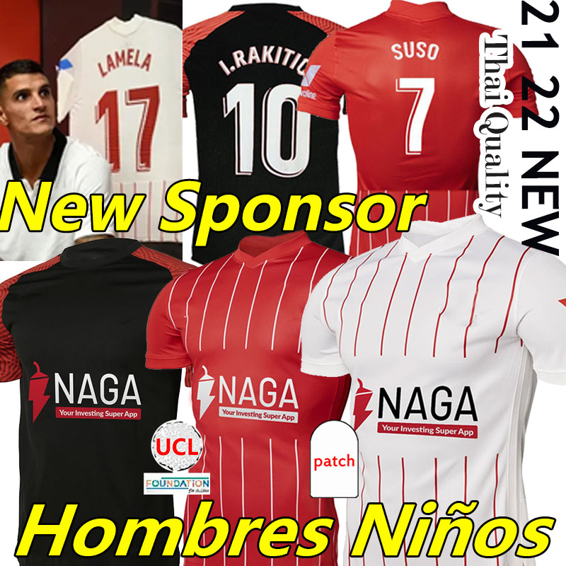 22/23 Camiseta SevillaS Soccer Jerseys Third LAMELA I.RAKITIC PAPU GOMEZ J.NAVAS DE JONG SUSO 2022 2023 Football shirt New sponsor Home White Away Red Black Men Kids Kit, 21-22 away
22/23 Camiseta SevillaS Soccer Jerseys Third LAMELA I.RAKITIC PAPU GOMEZ J.NAVAS DE JONG SUSO 2022 2023 Football shirt New sponsor Home White Away Red Black Men Kids Kit, 21-22 away