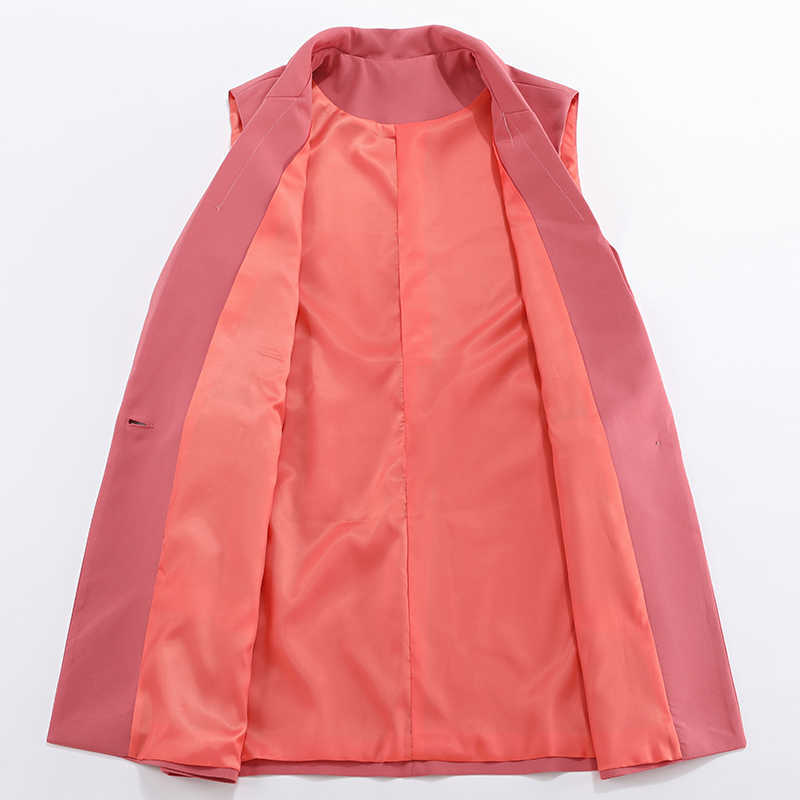 Women's Blazer Pants Two-piece Suit Casual Office Temperament Jacket Small Slim Cropped Trousers 210930