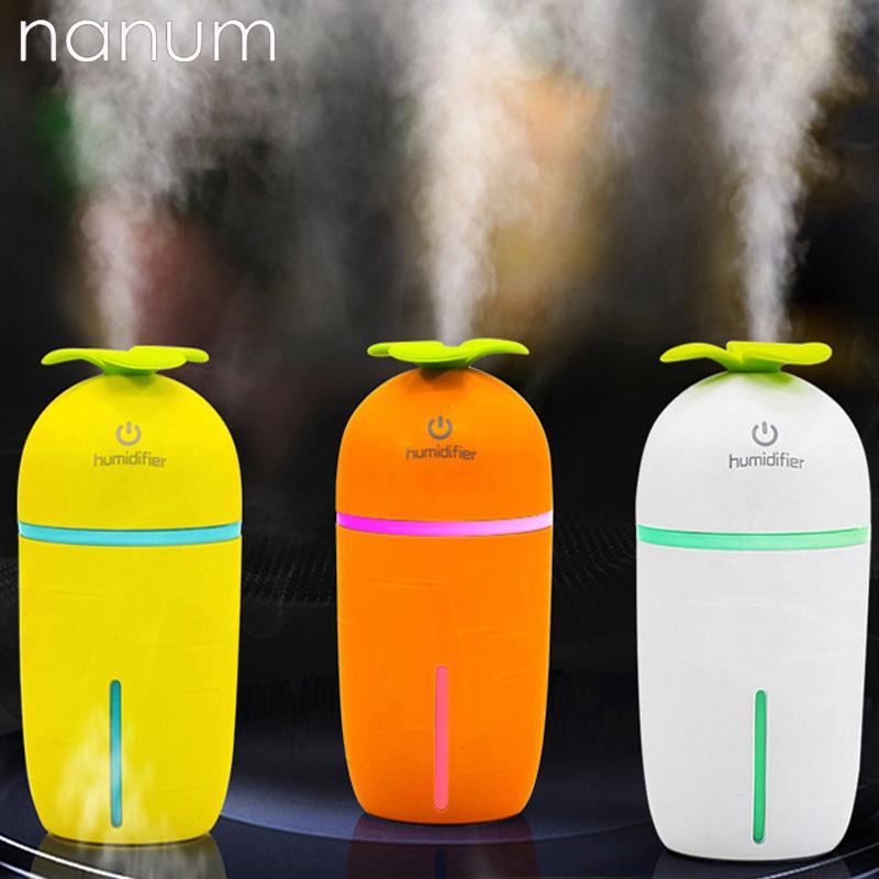Car Air Freshener Mini Carrot Humidifier Essential Oil Diffuser 200ml Aroma Lamp LED Night Light USB Ultrasonic Fogger
Car Air Freshener Mini Carrot Humidifier Essential Oil Diffuser 200ml Aroma Lamp LED Night Light USB Ultrasonic Fogger