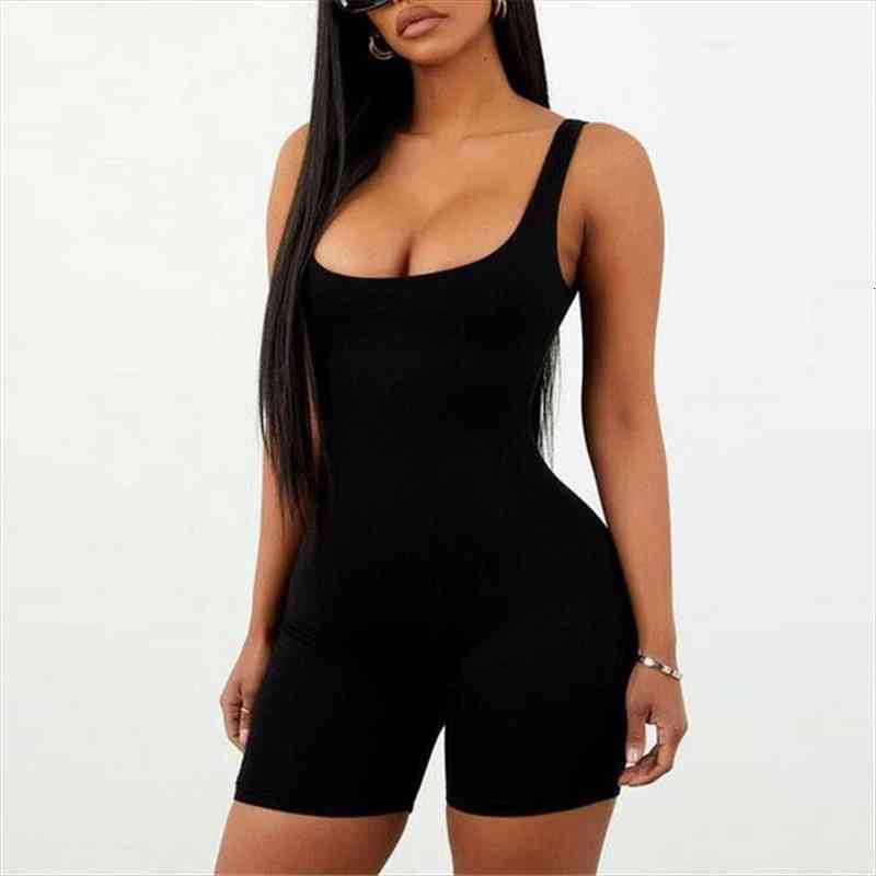 women playsuit clubwear summer sleeveless bodycon party jumpsuit solid color women backless romper trousers body mujer, Black;white
women playsuit clubwear summer sleeveless bodycon party jumpsuit solid color women backless romper trousers body mujer, Black;white