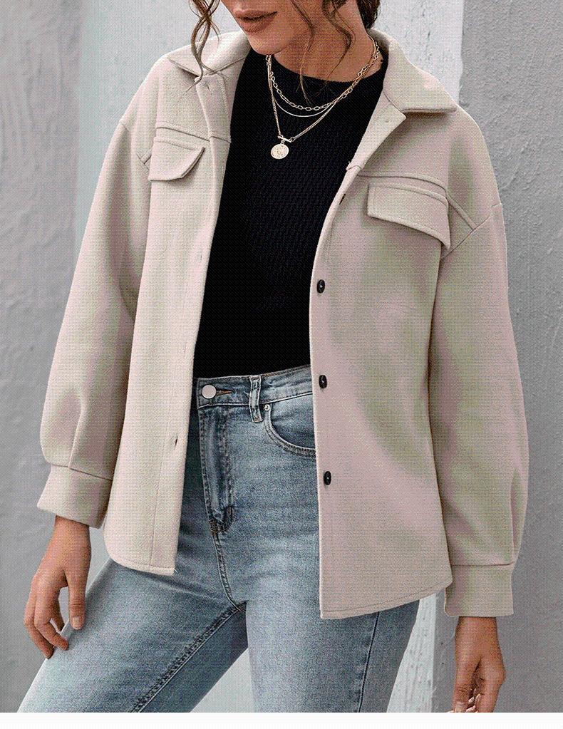 Women's Jackets Winter Woolen Jacket Single-breasted Padded Shirt All-match Solid Color Loose Women Warm Coat 8050938, Army green
Women's Jackets Winter Woolen Jacket Single-breasted Padded Shirt All-match Solid Color Loose Women Warm Coat 8050938, Army green