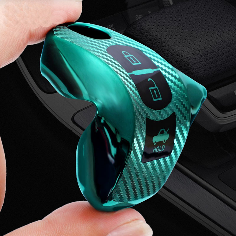 Update Carbon Fibre Car Key Cover Soft Shell For Mazda 2 3 6 Atenza Axela Demio Cx-5 Cx5 Cx-3 Cx7 Cx-9 Auto Keys Case Accessories