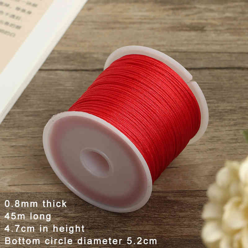 1Roll Tassels Bracelet Braided Nylon Cord Thread for Household for Chinese Knot Beading String Multi Purpose