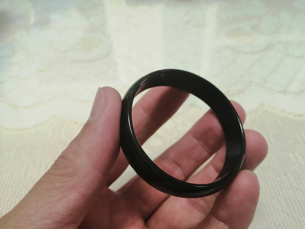 Bangle Only GENUINE Asia Black Natural Agate Jade Children's Bracele Inner Size 47.50mm
Bangle Only GENUINE Asia Black Natural Agate Jade Children's Bracele Inner Size 47.50mm