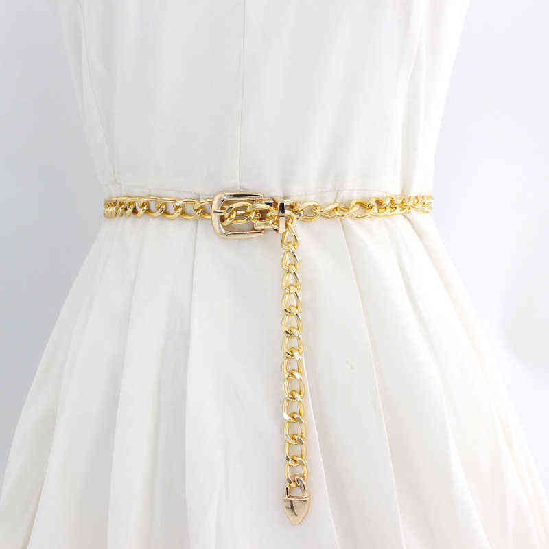 Lady Waist Chain Belt Gold Silver Metal Simple Belts For Women Dress Jeans Accessories Punk Chain Belt Y1204, Black;brown
Lady Waist Chain Belt Gold Silver Metal Simple Belts For Women Dress Jeans Accessories Punk Chain Belt Y1204, Black;brown