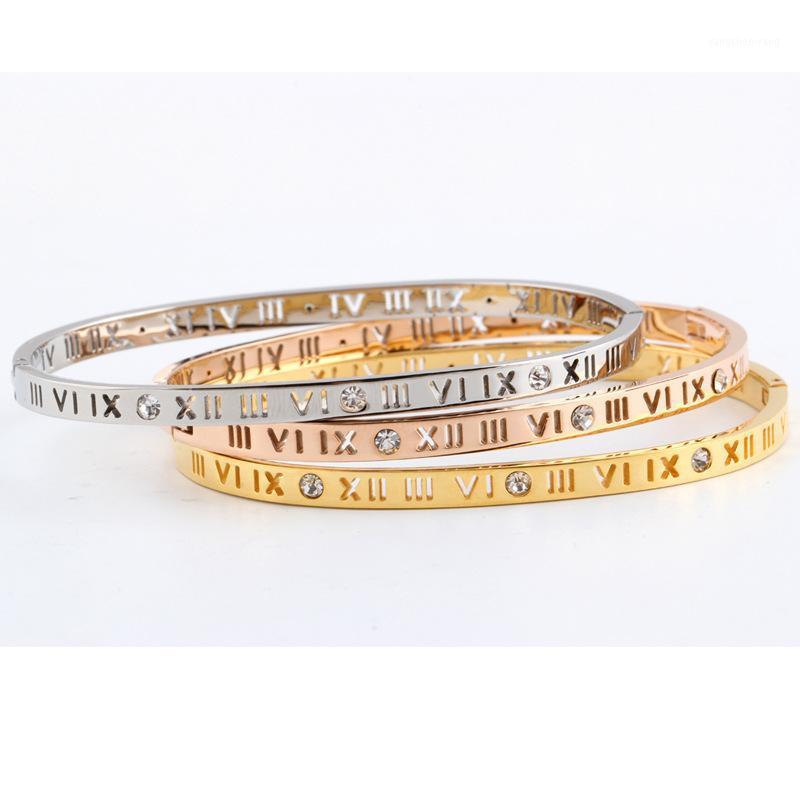Wukaka Roman Alphabet Woman Bangle With Stone Stainless Steel Ctystal Bracelet For Big Brand Design Jewelry
Wukaka Roman Alphabet Woman Bangle With Stone Stainless Steel Ctystal Bracelet For Big Brand Design Jewelry