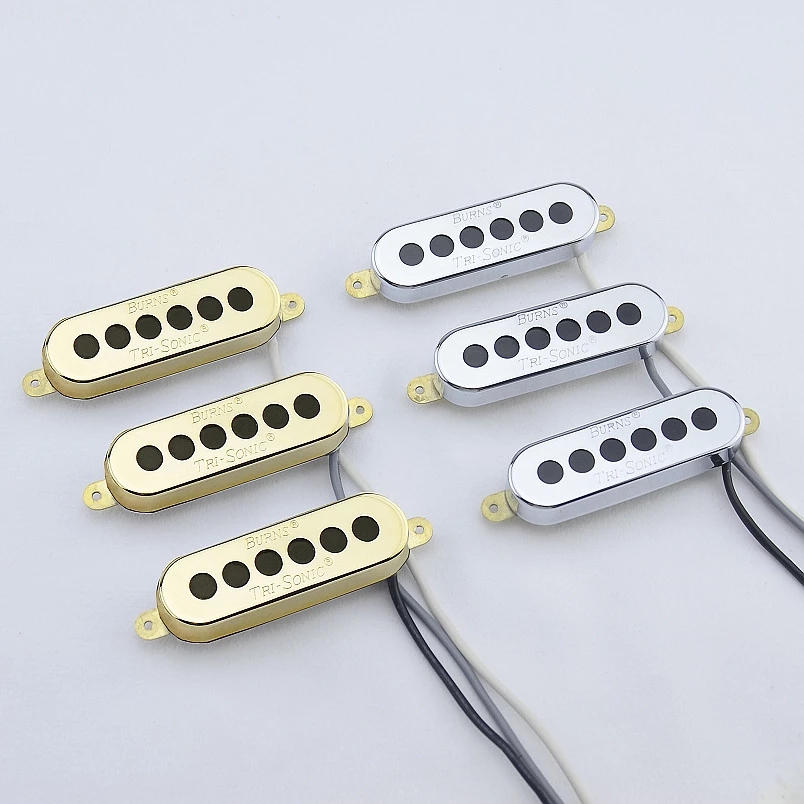 BurnsLondon guitar pickups parts made in korea 1 Set Original Genuine Burns Tri-sonic Single Alnico 2 color can be choosed from от DHgate WW