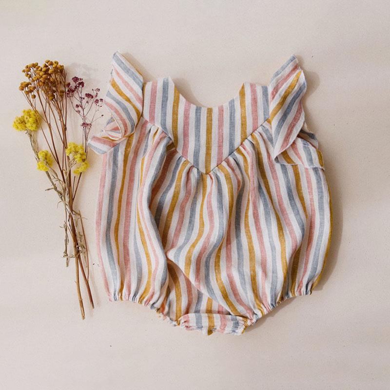Jumpsuits Summer Baby Girl Rompers 0-24M Striped Sleeveless One-Pieces Born Boy Clothes Cotton&Linen Outfit, Blue
Jumpsuits Summer Baby Girl Rompers 0-24M Striped Sleeveless One-Pieces Born Boy Clothes Cotton&Linen Outfit, Blue
