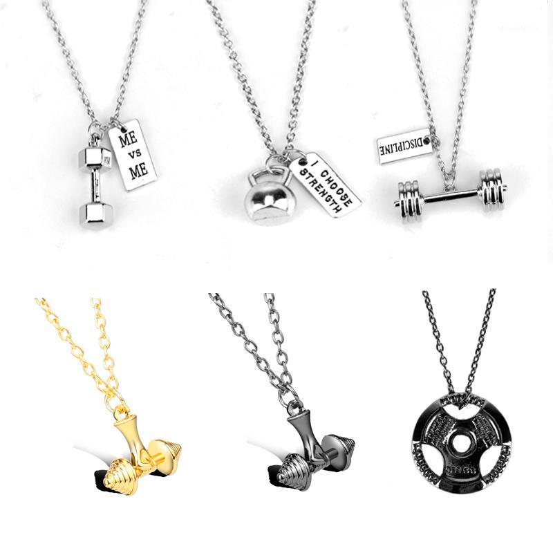Chains Men Women Sport Jewelry Necklace Fitness Gym Dumbbell Charm Pendants Necklaces Bodybuilding Barbell
Chains Men Women Sport Jewelry Necklace Fitness Gym Dumbbell Charm Pendants Necklaces Bodybuilding Barbell