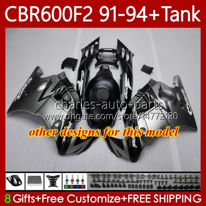 Body For HONDA CBR-600 CBR 600 CBR600 Pink grey F2 FS CC 600F2 91 92 93 94 63No.264 600FS CBR600F2 600CC 1991-1994 Bodywork CBR600FS 1991 1992 1993 19