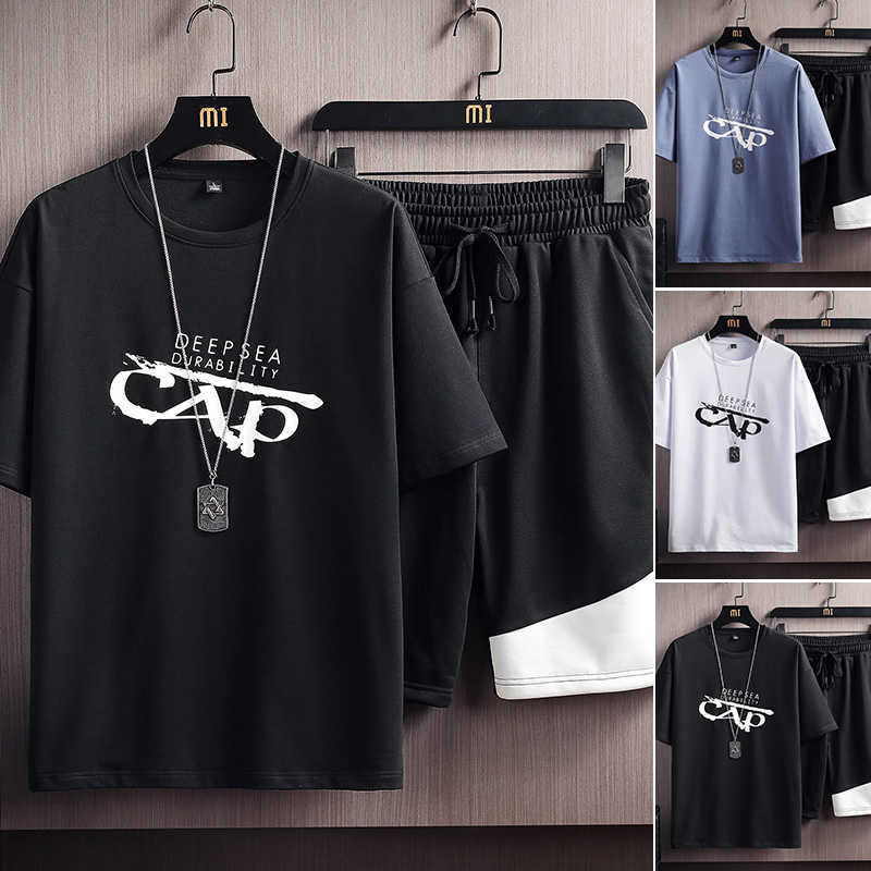Summer Men Shorts Sets Short Sleeve T Shirt+Shorts Solid Male Tracksuit Set Mens Brand Clothing 2 Piece Casual Sets 5XL 210603, Hh0818blue
Summer Men Shorts Sets Short Sleeve T Shirt+Shorts Solid Male Tracksuit Set Mens Brand Clothing 2 Piece Casual Sets 5XL 210603, Hh0818blue
