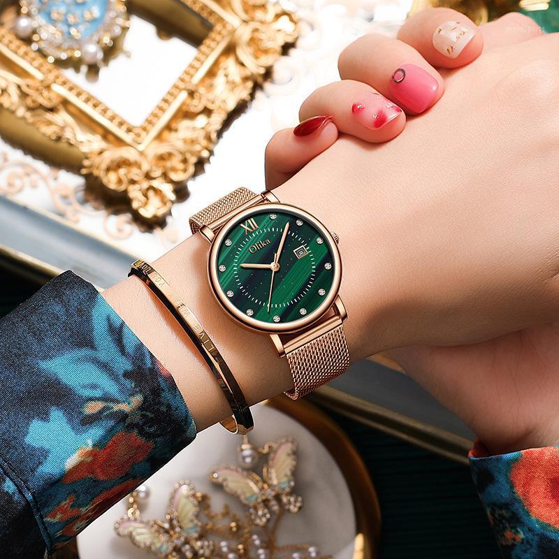 Luxury Waterproof Ladies Watch Retro Fashion Quartz Diamond Malachite Face Gift Set Bracelet Clasp Wristwatches, Black skin
Luxury Waterproof Ladies Watch Retro Fashion Quartz Diamond Malachite Face Gift Set Bracelet Clasp Wristwatches, Black skin