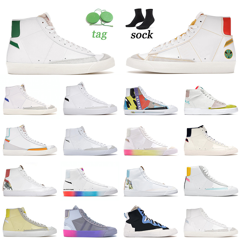 2022 Arrival Blazer Mid 77 Running Shoes Men Women Indigo White Lucid Green Vintage Jumbo Habanero Red Low Mismatch Athletic Trainers Skateboard, C23 white pink 36-40
2022 Arrival Blazer Mid 77 Running Shoes Men Women Indigo White Lucid Green Vintage Jumbo Habanero Red Low Mismatch Athletic Trainers Skateboard, C23 white pink 36-40