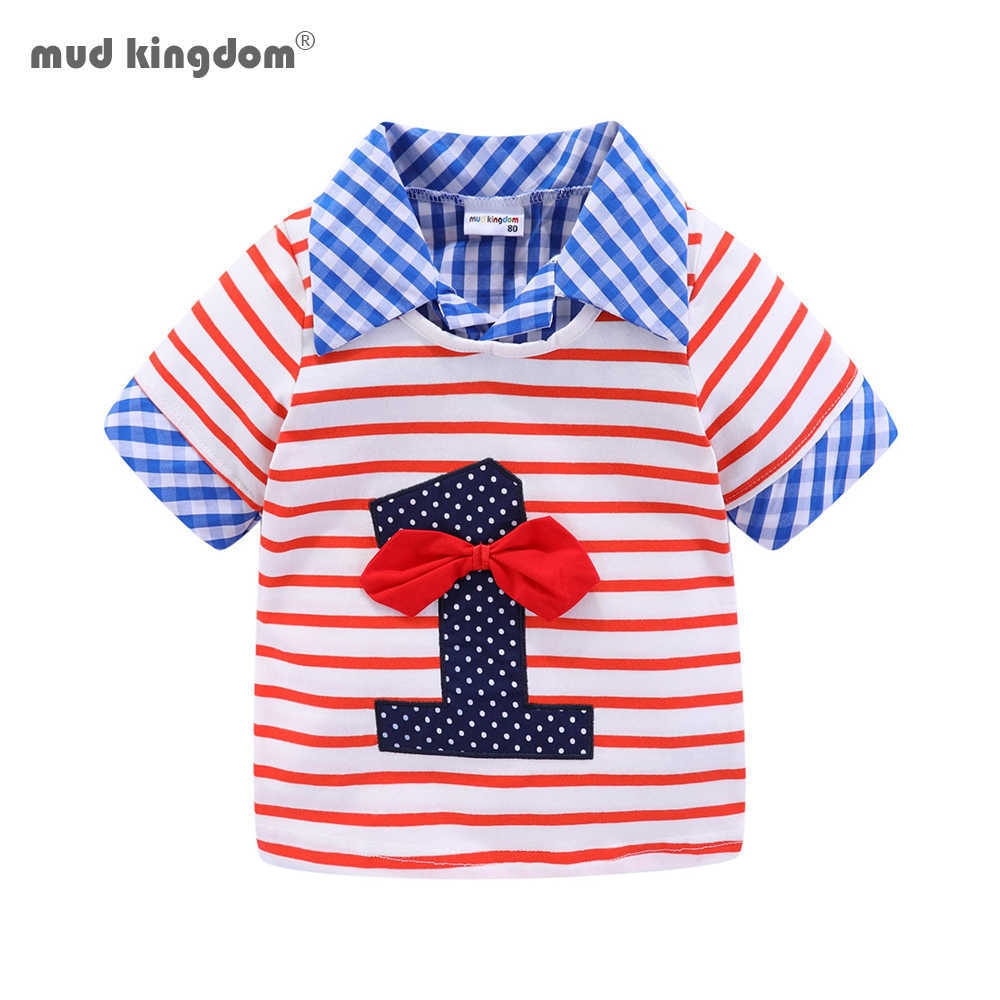 Mudkingdom Toddler Boys Birthday T-Shirts Summer Short Sleeve Striped Digital Pattern Patchwork Lapel Tops for 210615, Number 5
Mudkingdom Toddler Boys Birthday T-Shirts Summer Short Sleeve Striped Digital Pattern Patchwork Lapel Tops for 210615, Number 5