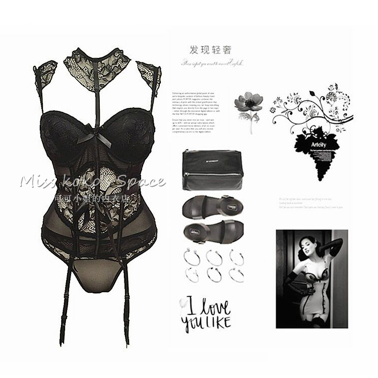 French Sexy Corsets and Bustiers ingerie Sexy Fora ace Bustiers Charming Strappy Garter Set Underwear Women Corset Dress s, Black
French Sexy Corsets and Bustiers ingerie Sexy Fora ace Bustiers Charming Strappy Garter Set Underwear Women Corset Dress s, Black
